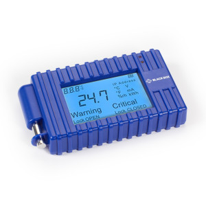 Black Box EME1LCD Wired LCD Display for Temperature and Humidity, built-in sensors, keyhole mounting